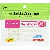 Fish Arrow Flash-J Squid SW 3.5" (5 adet/paket) #06 Clear dot glow Olta