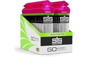 SCIENCE IN SPORT SIS Science in Sport GO Energy Gel + Elettroliti 30x60ml Lampone, Vegan - Per rifornire il corpo d’energia e mantenere il bilancio di elettroliti
