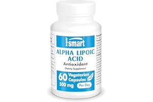 Supersmart - Alpha Lipoic Acid 500 mg Per Serving - Universal Antioxidant & Detox Supplement - Help Against The Aging of Cells | Non-GMO & Gluten Free & Gluten Free - 60 Vegetarian Capsules