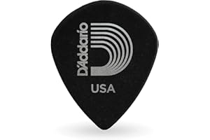 D'Addario 3DBK2-10 Confezione da 10 Plettri Morbidi Planet Waves, Nero