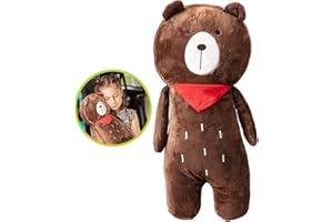 ALLILUYAA Auto Sicherheitsgurt Kissen,Car Seat Belt Pads for Kids,Sitzgurt Gurtpolster für Kinder,Weiche Auto Nackenstütze für Kinder Erwachsene,Komfort Reise Abnehmbar Dinosaurier Kissen (Braun)