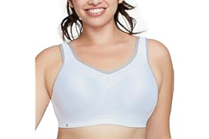 Glamorise Damski biustonosz sportowy plus size Hi-Impact z fiszbinami #9066