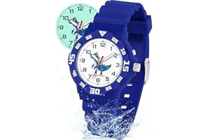 SOCICO Kids Watch with Light for Boys Girls Unicorn Dinosaur Watch 30M Waterproof Watch Easy to Read for 4-12 Years Old Brithday Gift Children's Day Christmas Day