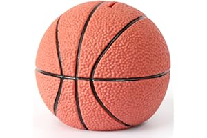 DBPBToU Salvadanaio Calcio e Pallacanestro Bambini Apribile, Creativo in Materiale Smaltato Sicuro per Decorazione/Giocattolo/Regalo