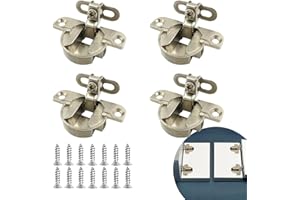 AUSWALAR 4 PCS Adjustable Cabinet Door Hinges,97 Degree Turning Axis Soft Close Cupboard Wardrobe Doors Hinges,Concealed Hinge for Kitchen Bathroom Window Wardrobe Bookcase