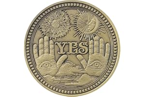 LAHVIUU Oui Ou Non Collection Commémorative Métal Pièce de Décision - Monnaie Commémorative de Collection - Pièce Souvenir à Personnaliser pour Cadeaux et Occasions Spéciales Bronze (Style 2)