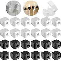 9 Fermacavi Magnetici Per Scrivania - Organizzatore Cavi USB, HDMI E Ricarica, Bianco