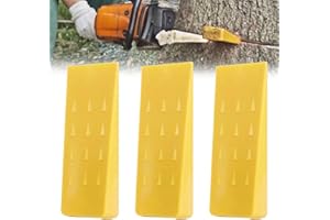 Mocoli Felling Wedges Set for Chainsaw - 8 Inches, ABS Plastic Tree Cutting Wedge, Logging Supplies, 6 Packs, Yellow