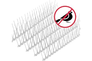 15 Meter Taubenabwehr Balkon Spikes vormontiert, Rostfreie Taubenschreck Vogelspikes, Vogelabwehr Spikes und Vogelschutz, Tierschutzkonformer Taubenschutz