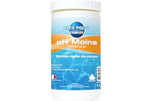 BLUE POINT COMPANY Ph Moins Piscine - Traitement Ph pour Piscine/Ph- Poudre en Seau de 1,5kg et 5kg - Permet de baisser Rapidement Le Ph de l'eau/Produit conditionné en France (1,5KG)