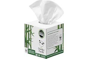 The Cheeky Panda Ultra Soft Balsam 4 Ply Facial Tissues Box | 48 Tissues | Aloe Vera Infused Balsam Tissues