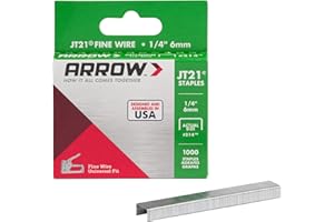 Arrow Staples Jt21 Box 1000 - 1/4 in