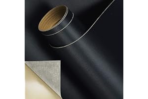 Arespark Patchs de réparation en cuir,150x40cm simili cuir autocollant,patch auto-adhésif rénovation,Patch de Réparation Kit pour canapés,sacs,siège Auto.(Noir)