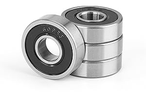 JESUSTREE 4 Stück 609-2RS Kugellager Miniatur Rillenkugellager, 9x24x7mm Skateboard Radlager mit Gummi Doppelt Abgedichtet, Chromstahl und Vorgeschmiert, für DIY, Inlineskates, Rollschuhe, Tretroller