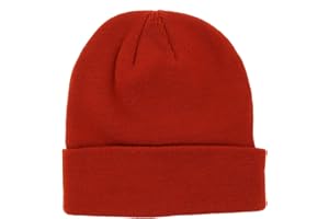 SHIPITNOW Berretto Uomo o Donna Tinta Unita - Cappello Invernali a Maglia Basic Senza Pompon - 100% Acrilico - Modello Semplice e Classico Senza Marca - Taglia Unica