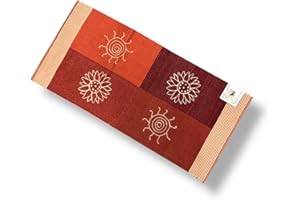 SpazioTessile Tappeto Stuoia Cucina Multiuso 100% Cotone Indiano Ricamo 6 Misure 6 Colori CH (Bordò, 50x80)