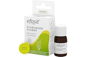 ‎EFASIT efasit Schrunden Kleber - Hautkleber behandelt Hautrisse, Wundkleber lindert Schmerzen, unsichtbarer und flüssiger Filmverband, 7 ml