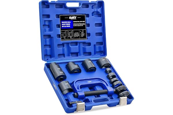 Orion Motor Tech 21 Pièces Kit de Presse pour Joint à Rotule Voitures 2WD 4WD Outils de Démontage et Installation de Joint à Rotule Supérieur et Inférieur avec Tubes Récepteurs et Adaptateurs