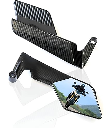 Letgoing Motorradspiegel 360° drehbar Motorrad Rückansicht Seitenspiegel konvexe Spiegel für ZX6R ZX-6R ZX636 Ninja 300 EX300 ABS 400 2018-2019 600 CBR 600RR 2003-2011CBR900