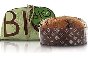 Vergani - Panettone italien artisanal bio aux fruits confits 750g - Confectionné à Milan - Ingrédients biologiques - Gateau de Noël typique d'Italie - Idée cadeau de Noël