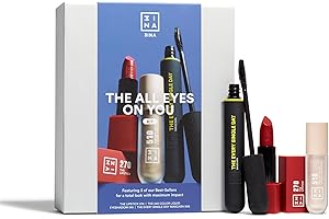 3INA MAKEUP - The All Eyes on You Kit - Set Regalo - Lipstick 270 + 24h Color Liquid Eyeshadow 510 + Every Single Day Mascara 900 - Labial + Sombra de Ojos + Mascara - Vegan - Cruelty-Free