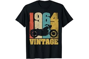 VINTAGE MOTARD MOTO T-SHIRTS 61 Anniversaire Cadeau Motard Biker Moto Vintage 1964 T-Shirt