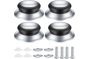 XIAOMOYU Manopole di Ricambio per Coperchio Pentola, 4 Pezzi Pomello Universale di Ricambio, Pomello di Pentola Coperchi per Cucina Manopole Coperchio