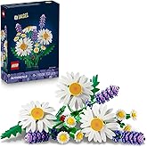 LEGO Botanicals Papatyalar 11508-3 B&uuml;y&uuml;k Papatya, 2 K&uuml;&ccedil;&uuml;k Papatya Dalı, 3 Lavanta ve Yeşil Dallar İ&ccedil;eren Sevgililer G&uuml;n&uuml;'ne &Ouml;
