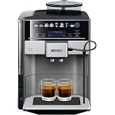 Siemens TE655203RW Bağımsız Espresso Makinesi, 1,7 lt; 2 fincan; siyah, gri, g&uuml;m&uuml;ş (ekran dili Almanca değildir)