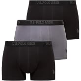 U.S. Polo Assn. Erkek 201 Siyah-Antrasit Melanj - Siyah 3 l&uuml; Boxer