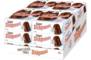 DICKMANN’S Super Dickmann's (12 x 9er Packung) / Große, schokoladige Schaumküsse mit Waffel