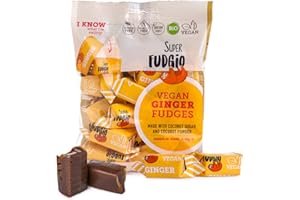 SUPER FUDGiO Ekologiczne krówki bezmleczne | 150 g | imbir