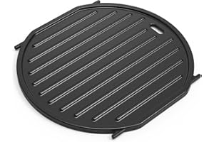 Onlyfire Żeliwna płyta grillowa do Weber Gourmet BBQ System, Odwracalna płyta do Weber GS4 Spirit II 200/300, Część zamienna do Weber GS4 Genesis II E-310, II LX S-440