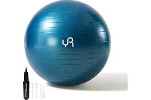 ‎RYTMAT RYTMAT Gymnastikball 55cm Sitzball Schwangerschaft Groß Yoga Ball Büro Ergonomisch Anti-Burst Ball für Fitness Yoga Gymnastik Core Training mit Luft Pumpe