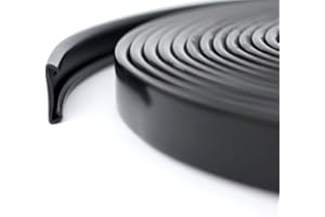 SHOPPING-KOBOLDE 1m PVC Kunststoff Handlauf Treppenhandlauf 50x8 mm viele Farben (schwarz)