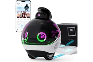 Enabot EBO X, inteligentny robot mobilny do monitorowania domu, z mapowaniem i nawigacją, stabilizowana kamera monitorująca 4K z noktowizorem kolorów, głośnik premium z integracją Alexa