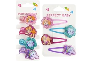 Tydeus Accesorios Pelo Infantiles, 8 Piezas Horquillas Pelo Niña Gomas Niña, Dibujos Animales Set de Pinza de Pelo de Bebé Niña, Multicolor Linda Horquilla Accesorios Pelo Regalo Juguete para Niñas
