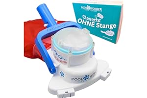 Poolwonder Cleverix Akku Poolsauger - Made in Austria - super handlich - Set ohne Stange