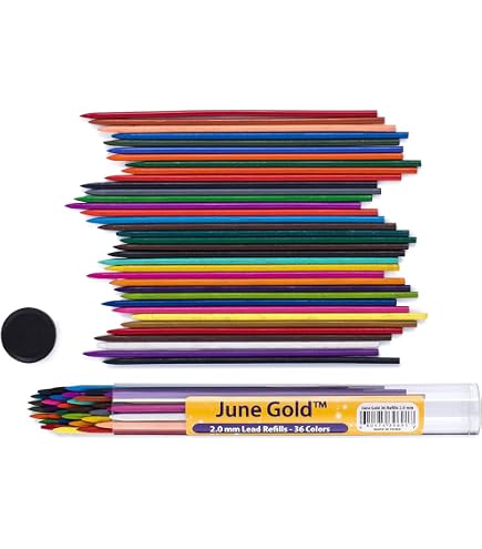 Pentel Automatik-Stifte Set, 8 Farben, Mit Minen & Spitzer – Für Bibeln, Skizzen, Hervorhebungen