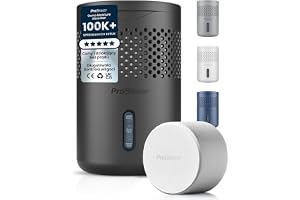 Osuszacz Pro Breeze Osmo – Cichy i Wielokrotnego Użytku Pochłaniacz Wilgoci do Domu Sypialni Szafy Samochodu – Usuwa Pleśń z Łazienki – Tabletka 700g – Bez Zasilania - czarny