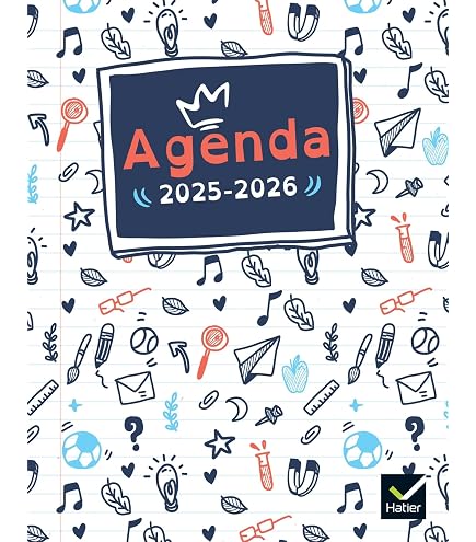 Agenda Scolaire 2025-2026 Quo Vadis Eurotextagenda Journalier Marguy Enfants – Multicolore, 12 Mois Août-Juillet, 12x17 Cm – Multilingue Avec Stickers