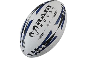 Ram Rugby Mini Rugby Ball - Air Filled (Blue) or Softee (Red) - Size 1 (15cm) Fun Rugby Ball – Great Gift for Birthday or Christmas – Perfect for Kids & Minis Rugby – Corporate Gift or Stocking Filler