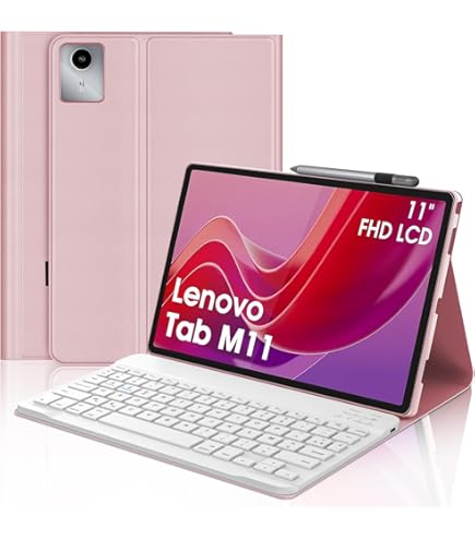 WAVATA Clavier Pour Lenovo Idea Tab Pro 12.7" 2025 Avec Pavé Tactile, Étui Clavier Pour Lenovo Idea Tab Pro 2025 Magnétique Rétroéclairées AZERTY Français Amovible, Noir