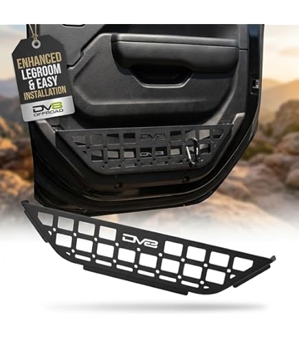 Hoolcar Front Door Storage Pockets, Door Side Insert Organizer Box Door Net Pocket Replacement For 2011-2018 Jeep Wrangler JK JKU, Interior Storage Expansion Accessories, Black, 2PCs