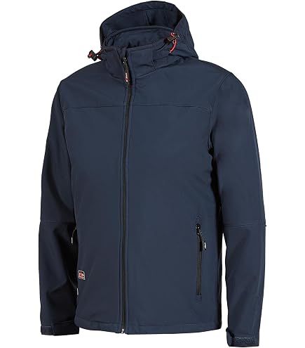 Giacca U-Power, cappotto foderato in micropile, abbigliamento esterno, cappuccio e polsini regolabili, con dettagli riflettenti, zip intera con tasche multiple (Grey Meteorite-S