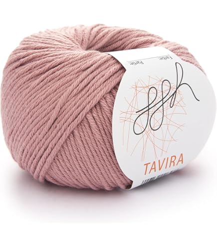 Fil à Tricoter Et Crochet Ggh Linova - 74% Coton, 26% Lin, 50g/100m - Pour Écharpes, Pulls, Accessoires - 8