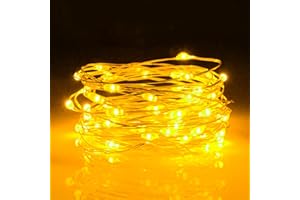 ‎AIFULO Lichterkette Batterie Timer, aifulo 3M 30 LED Lichterkette Innen mit 6H Timer, IP65 Wasserdichte Kupferdraht Lichterkette für Party, Garten, Weihnachten, Halloween, Schlafzimmer, Hochzeit