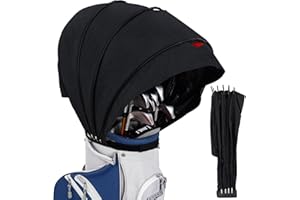 LZFAN Housse de Protection Contre la Pluie pour Sac de Golf, Housse imperméable à la Pluie et à la poussière, Facile d'accès, Anti-UV, Antistatique, Protection Contre Les intempéries, Rangement de