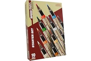 ‎THE ARMY PAINTER The Army Painter, Speedpaint Marker Starter Set, 10 x 6 ml Speedpaint 2.0 Marker, 9 Contrast-Farbstifte & 1 metallischer Acrylfarbstift, inkl. 10 Ersatzspitzen für DnD & Warhammer