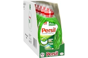 ‎PERSIL Persil Universal Kraft-Gel Flüssigwaschmittel (120 Waschladungen), Vollwaschmittel mit Tiefenrein-Plus Technologie bekämpft hartnäckigste Flecken für strahlende Reinheit